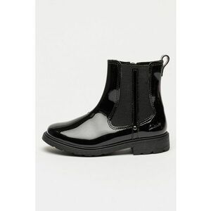 Ghete Chelsea de piele cu fermoar Astrol - Negru stins imagine