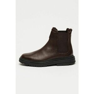 Ghete Chelasea de piele Badbury - Maro cognac imagine
