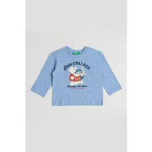 Bluza cu imprimeu pe partea din spate - Albastru prafuit imagine