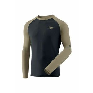 Bluza sport barbati Alpine Pro - poliester - pentru alergare - uscare rapida - bej/negru - 52EU/XL imagine