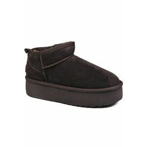 Ghete dama - piele intoarsa - I1250 - Maro imagine