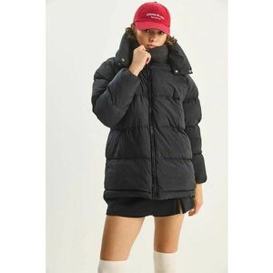 Geaca Puffer HiCCUP - supradimensionata - neagra - textil imagine