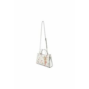 Geanta dama - alb - multicolor - imitatie piele - OS imagine