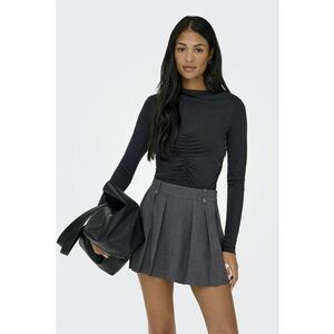 Bluza slim-fit cu insertie elastica - Negru imagine