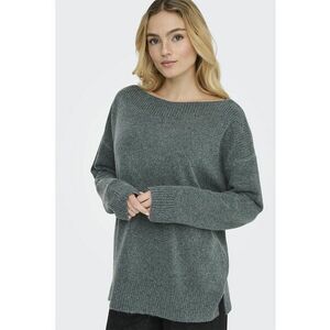 Pulover lejer cu maneci cazute - Verde feriga imagine