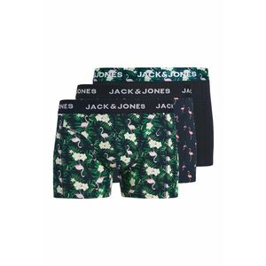 Set de boxeri din amestec de bumbac organic cu model tropical - 3 perechi - Verde/Negru imagine