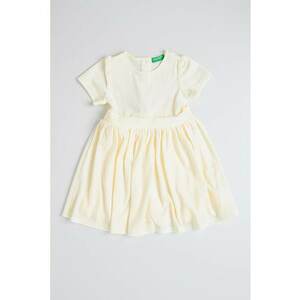 Rochie evazata cu cordon in talie - Alb fildes imagine