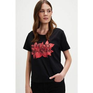 Tricou de bumbac cu imprimeu - Rosu/Negru imagine