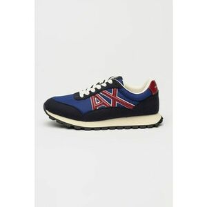 Pantofi sport din material textil cu logo - Albastru ultramarin/Albastru indigo/Violet tyrian imagine