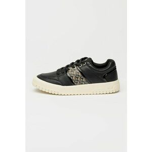 Pantofi sport low-cut de piele ecologica - Negru/Maro imagine