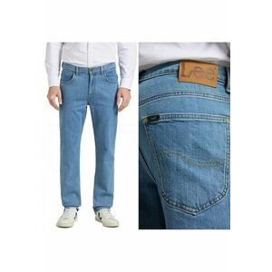 Blugi barbati Brooklyn Straight - bumbac organic - albastru piatra deschisdwqf - Albastru imagine