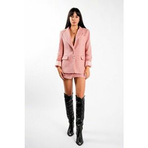 Sacou texturat soft pink - Roz imagine