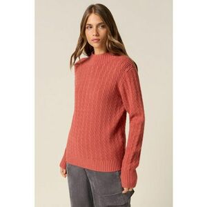 Pulover cu model torsade - Coral imagine