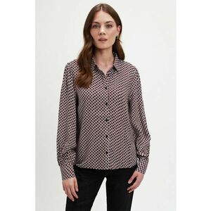 Camasa cu model si guler clasic - Rosu/Alb/Negru imagine