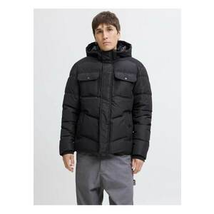 Geaca barbati - MORGAN PUFFER - cu gluga detasabila - Negru imagine