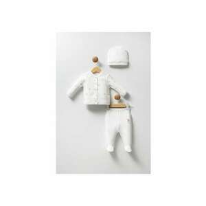Set trei piese pentru bebelusi - USB2359 - Alb - Alb imagine