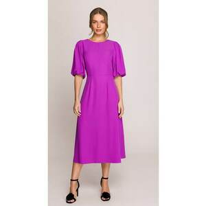 Rochie cu maneci bufante - - Roz imagine