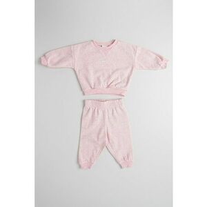 Set de bluza de trening si pantaloni Essential - 2 Piese - Roz pastel imagine
