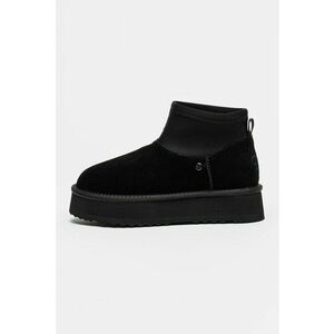 Ghete slip-on din piele intoarsa Harper - Negru/Negru stins imagine