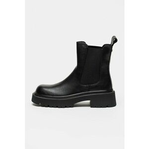 Ghete Chelsea din piele Zoe - Negru imagine