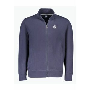 Bluza barbati - cu guler si fermoar - Bleumarin inchis imagine