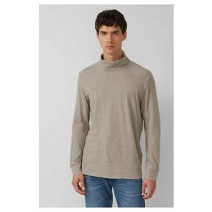 Bluza uni de bumbac cu guler inalt imagine