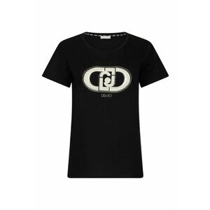 Tricou de bumbac cu imprimeu - Negru imagine