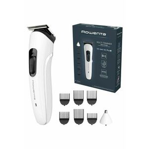 Aparat de tuns multifunctional Trim & Style 8 in 1 - autonomie 60 min - 6 piepteni - 6500 RPM - setare precizie 3 mm - indicator LED baterie - lame lavabile si detasabile din inox - alb & negru imagine
