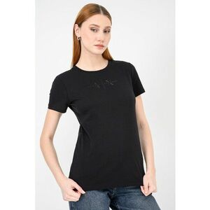 Tricou regular-fit din bumbac cu logo pe piept - Negru stins imagine