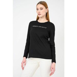 Bluza slim fit cu imprimeu logo - Negru/Argintiu imagine