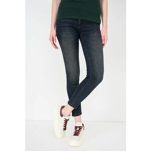Blugi super skinny cu talie inalta - Bleumarin imagine