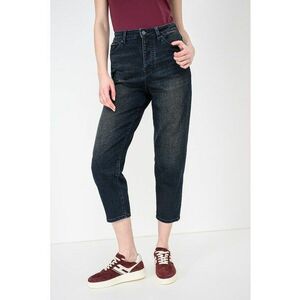 Blugi crop cu talie inalta - Albastru ultramarin imagine
