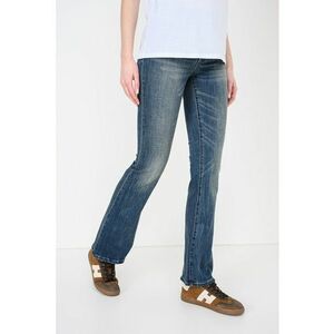 Blugi bootcut cu 5 buzunare - Albastru inchis imagine