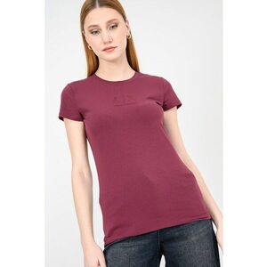 Tricou slim fit - Violet pruna imagine