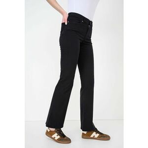 Blugi bootcut cu talie medie - Negru stins imagine