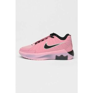Pantofi Lebron Witness de piele ecologica cu garnituri din plasa pentru baschet - Negru/Roz prafuit imagine