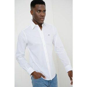 Camasa slim fit cu logo - Alb optic imagine