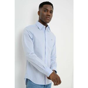 Camasa slim fit cu logo - Albastru pastel imagine