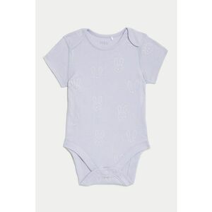 Body uni de bumbac - Lila/Bej deschis imagine