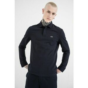 Bluza polo cu logo brodat - Albastru ultramarin imagine