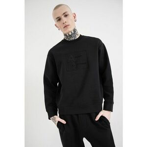 Bluza de trening din amestec de bumbac cu logo - Negru imagine