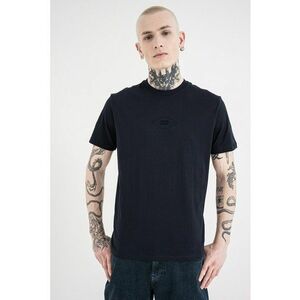 Tricou regular fit de bumbac cu logo discret - Bleumarin imagine
