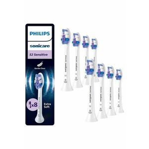 Rezerve Sensitive HX6058/87 - pachet de 8 capete de periere - Standard - click-on - sincronizarea modurilor BrushSync - Alb imagine