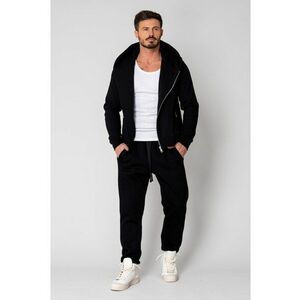 Set Maverik Winter Jacheta cu fermoar si Pantalon lejer Black New 19517 - Negru imagine