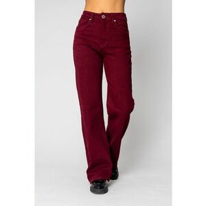Blugi elastici regular Burgundy 19451 - Visiniu imagine