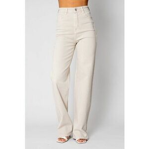 Blugi elastici regular Cream 19701 - Bej imagine