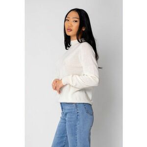 Pulover din 100% Casmir - Off White 19535 - Alb imagine