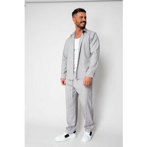 Set camasa cu nasturi si pantalon lung Light Grey 19602 - Gri deschis imagine