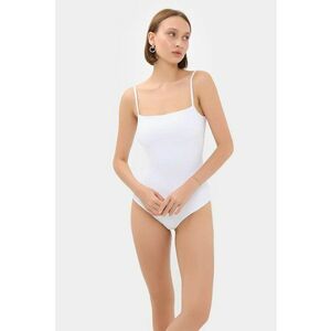 Body basic - bretele spaghetti - alb - jerseu imagine