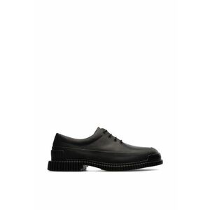 Pantofi de piele cu talpa striata Pix - Negru imagine
